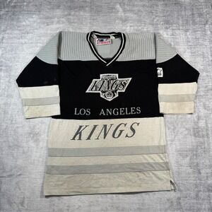 LA Kings Jersey Mens Medium Black Vintage 90s Starter NHL Hockey Los Angeles